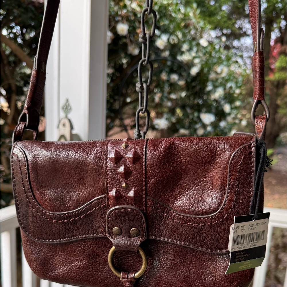 Frye Rich Brown Leather Crossbody Bag